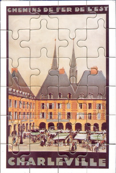 Puzzle affiche publicitaire