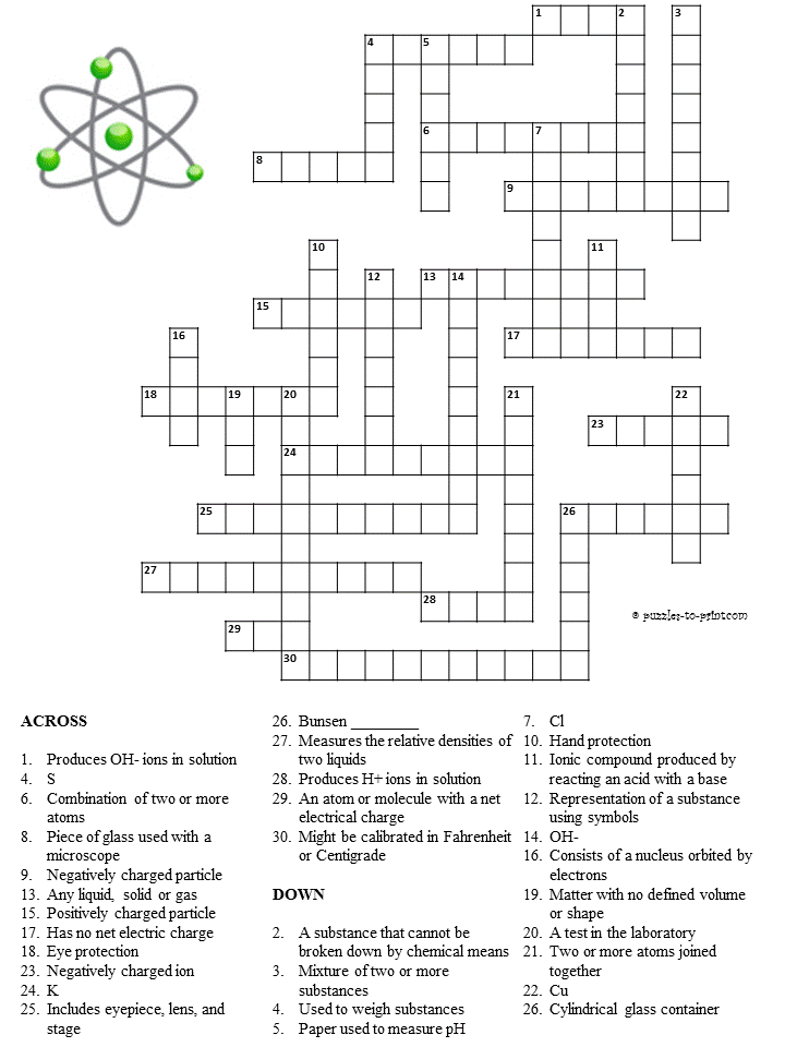 Solutions crossword puzzle
