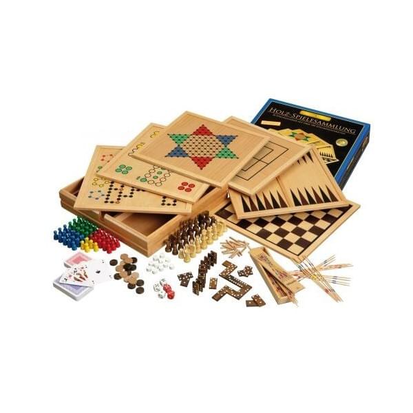 Set de jeux de société en bois
