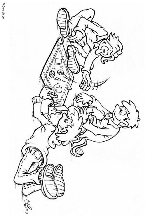 Jeux de societe à colorier