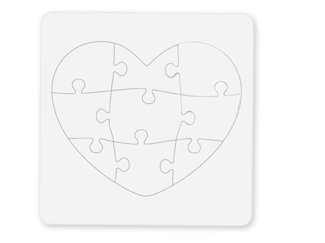 Pièce de puzzle vierge à imprimer