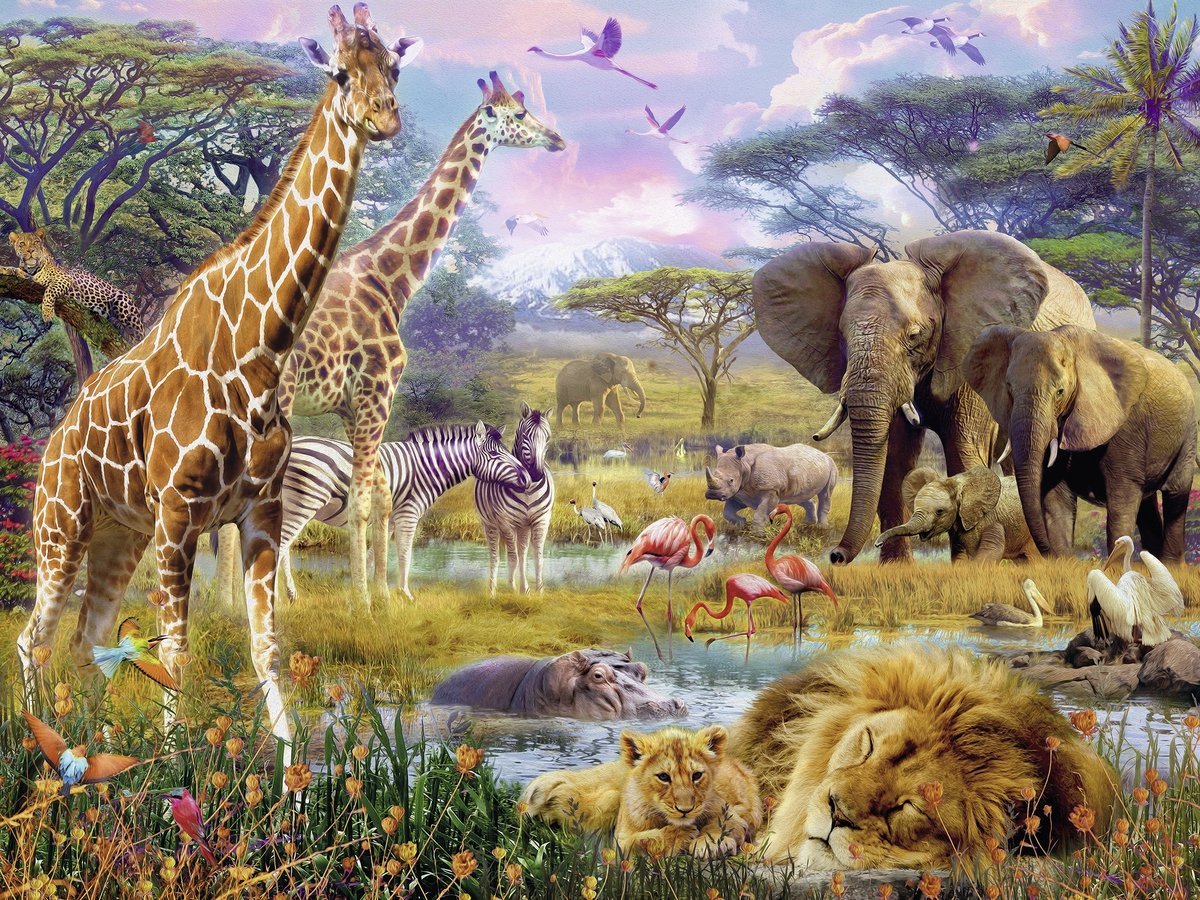 Puzzle animaux d'afrique