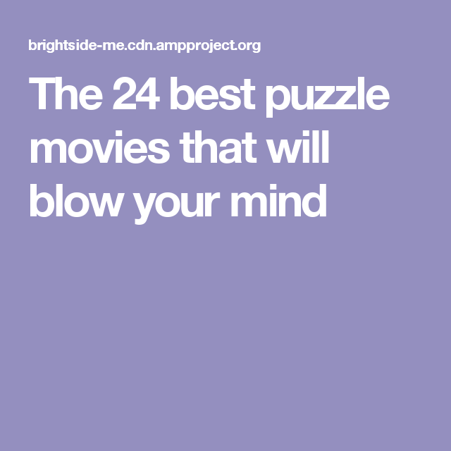 Best puzzle movies