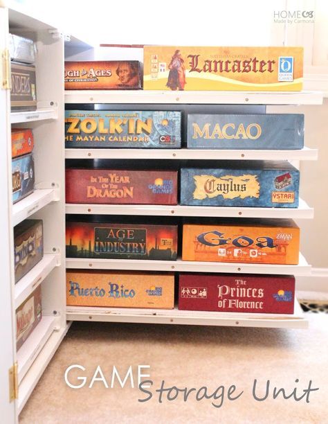 Rangement pour jeux de societe