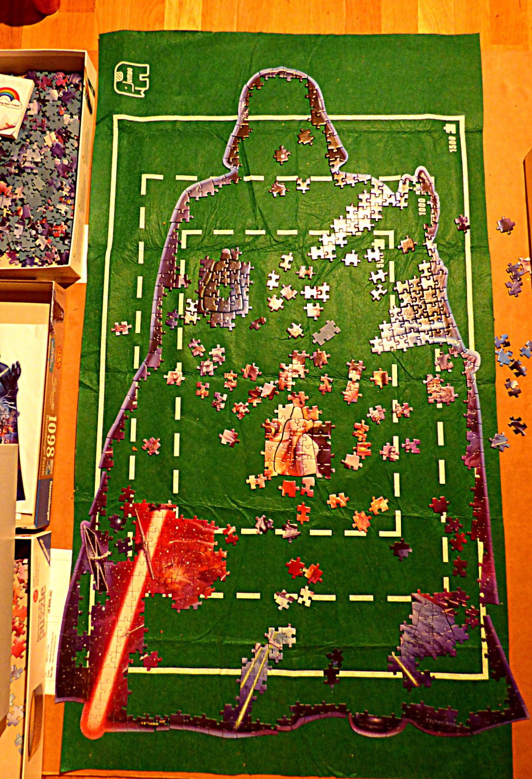 Puzzle silhouette star wars