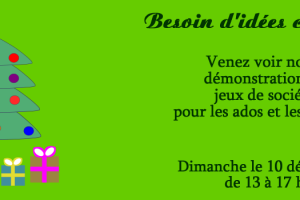 Démonstration jeux de société