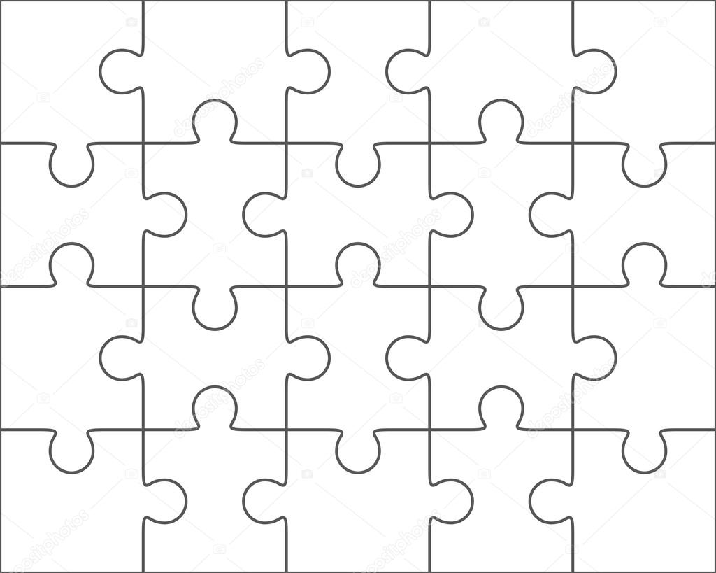 Pièce de puzzle vierge