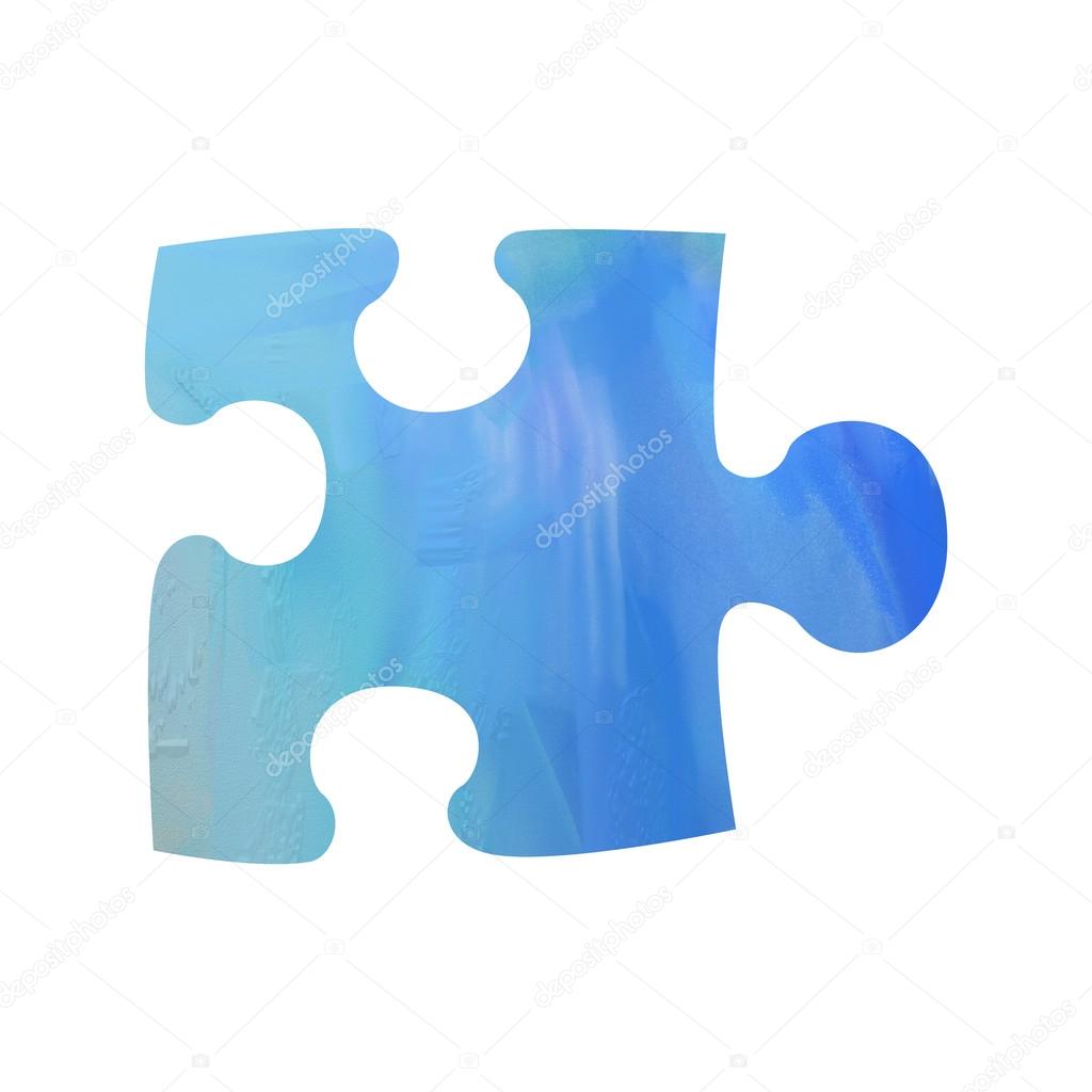 Piece puzzle bleu
