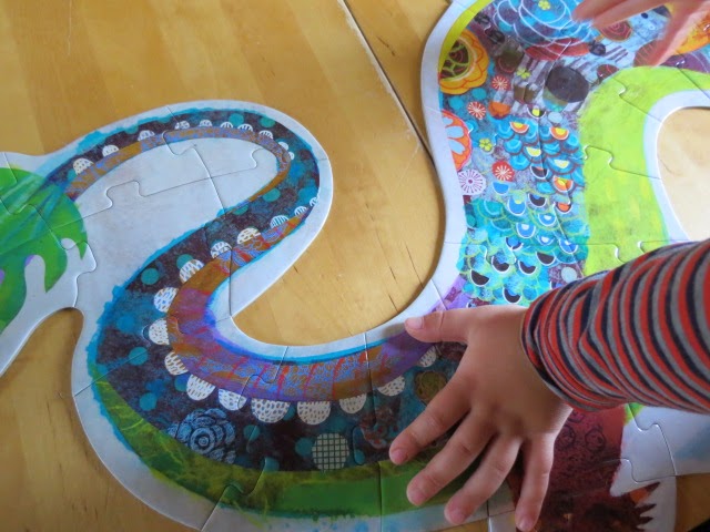 Puzzle géant léon le dragon - djeco