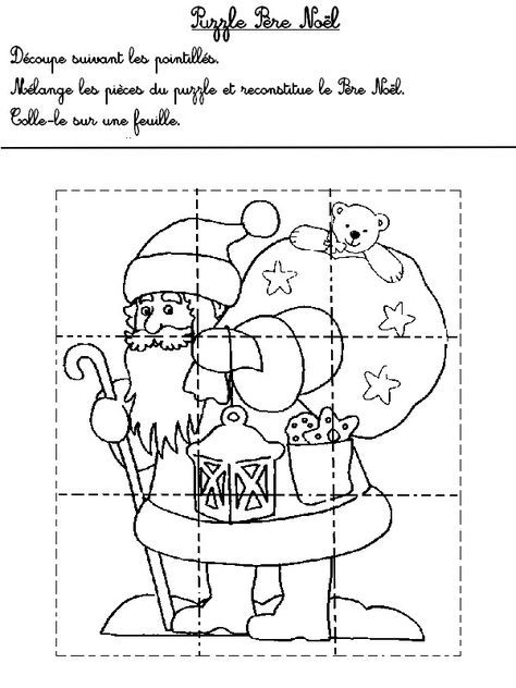 Puzzle noel maternelle