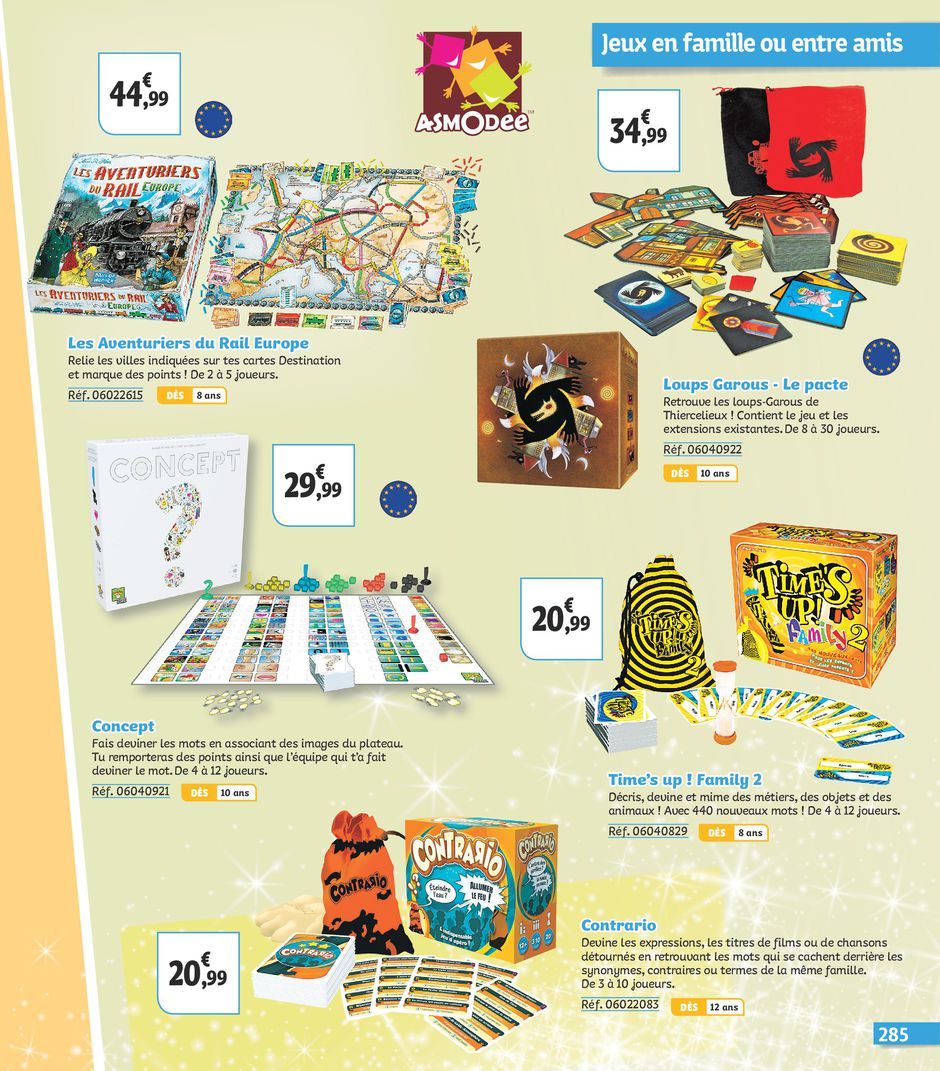 Synonyme jeux de société