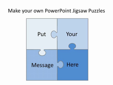 Forme puzzle powerpoint gratuit