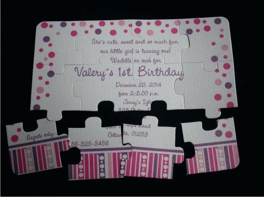 Carte puzzle anniversaire