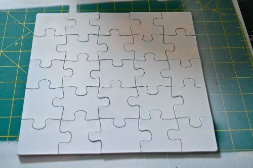 To make a puzzle