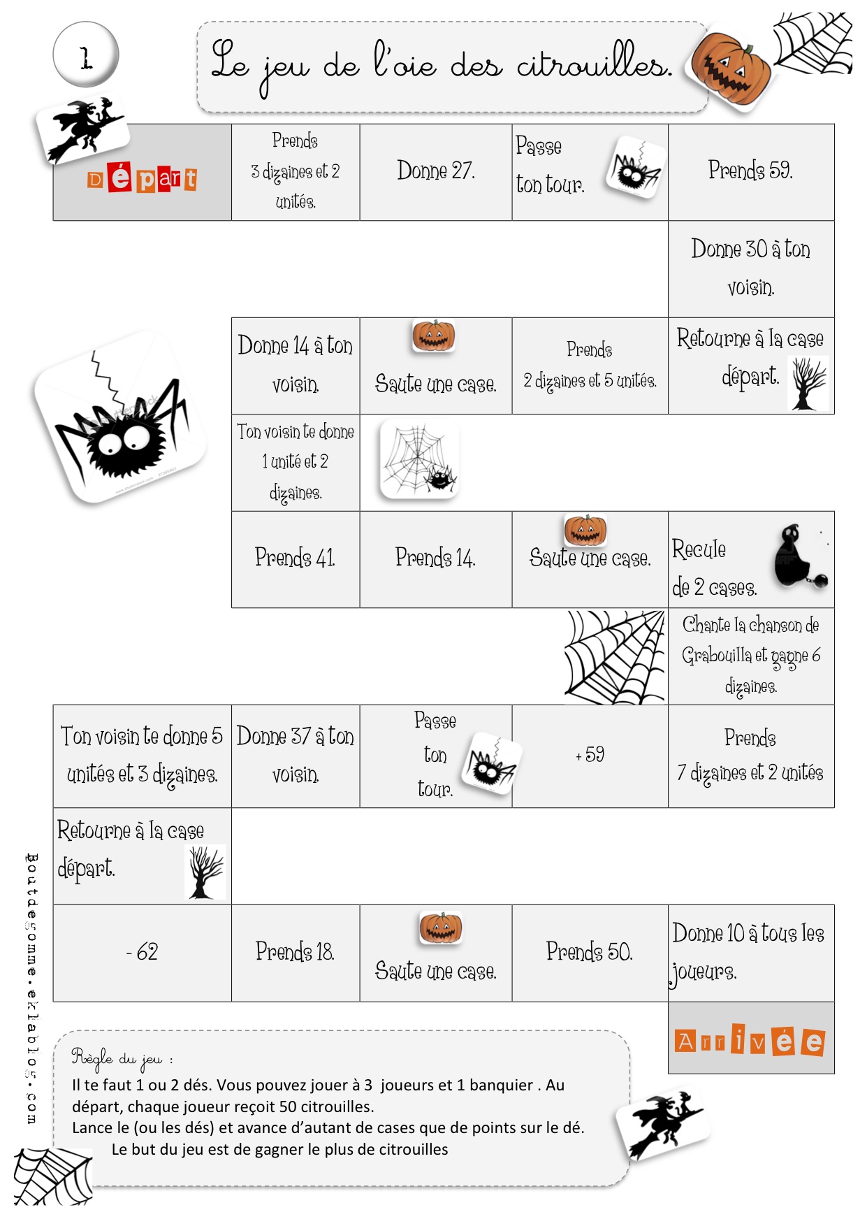 Jeux de société mathématiques cp
