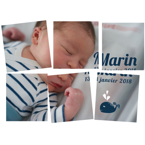 Faire part puzzle magnétique