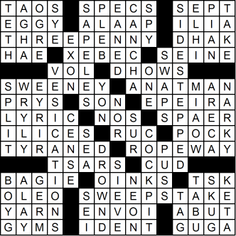 Cross puzzle