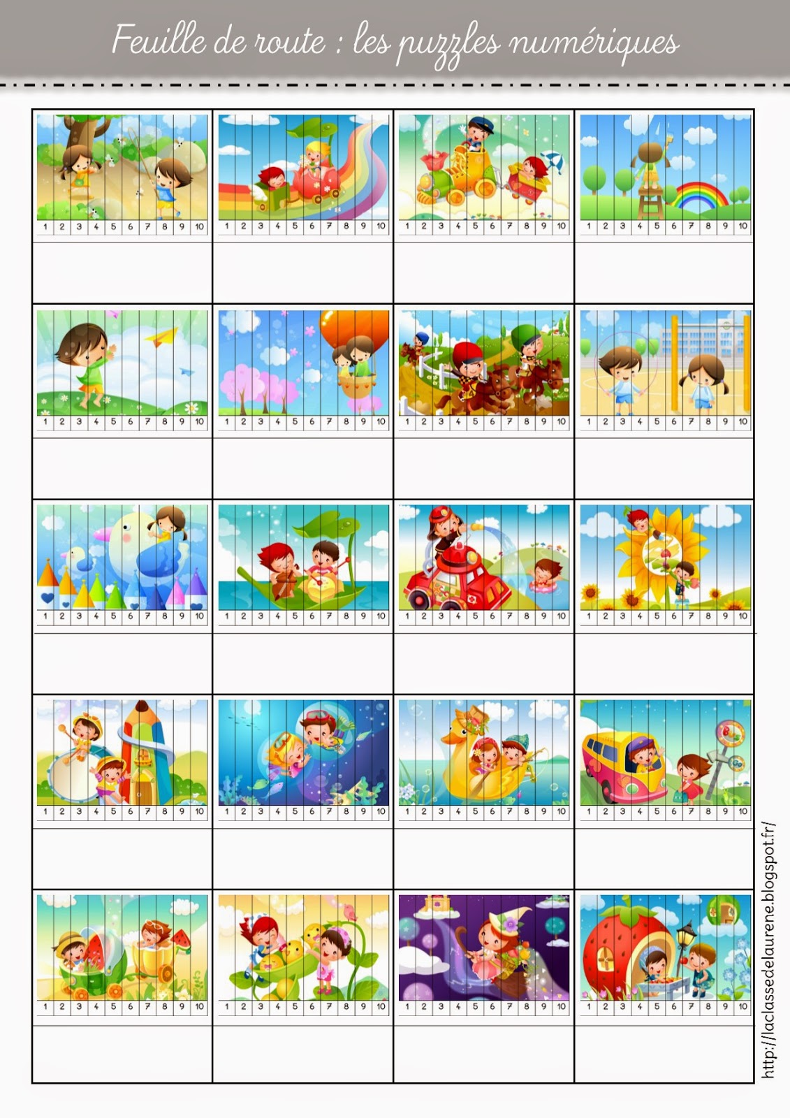 Fiche puzzle ps
