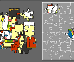 Puzzle flash game
