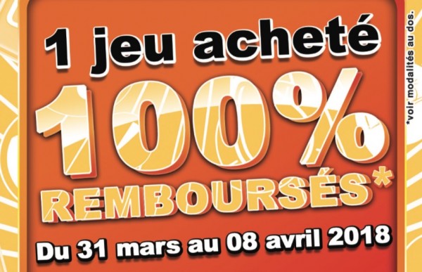 Offre remboursement jeux de société