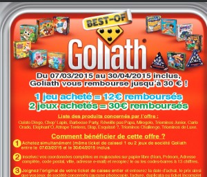 Offre jeux de societe goliath