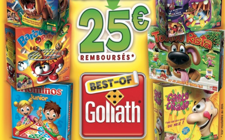 Offre de remboursement jeux de société goliath