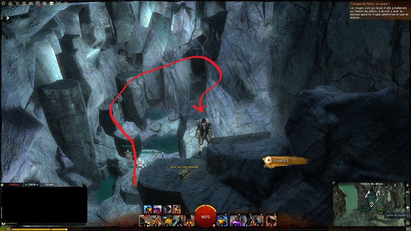 Gouffre du charognard jumping puzzle