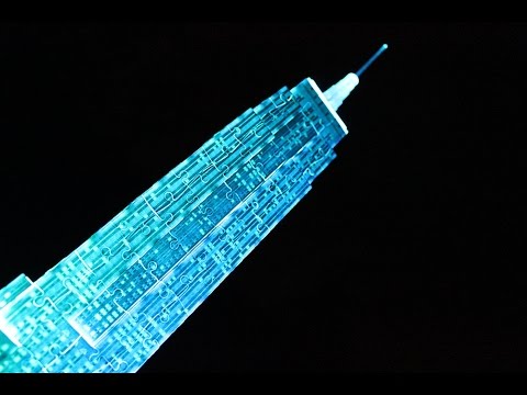 Puzzle 3d empire state building night