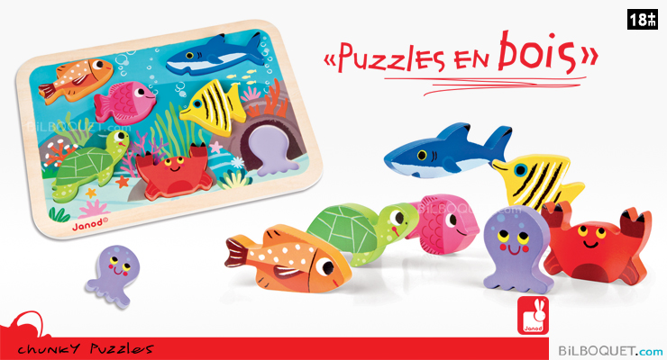 Puzzle encastrement bois