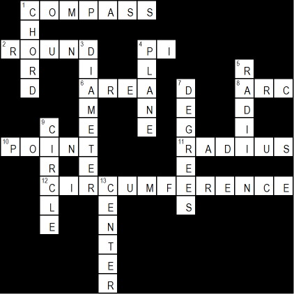 Crossword puzzle solutions