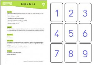 Jeux de société numération gs