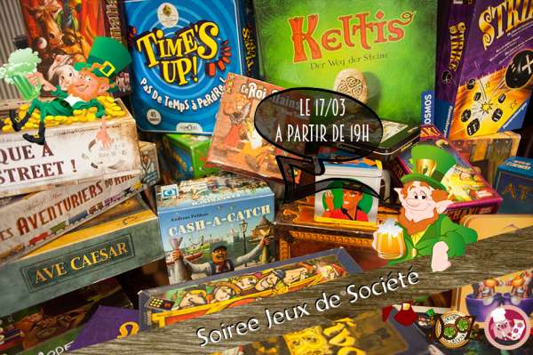 Jeux de société nombreux