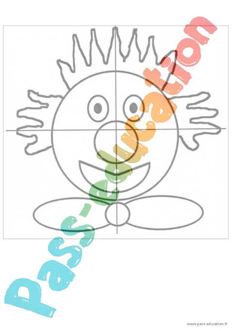 Puzzle clown maternelle