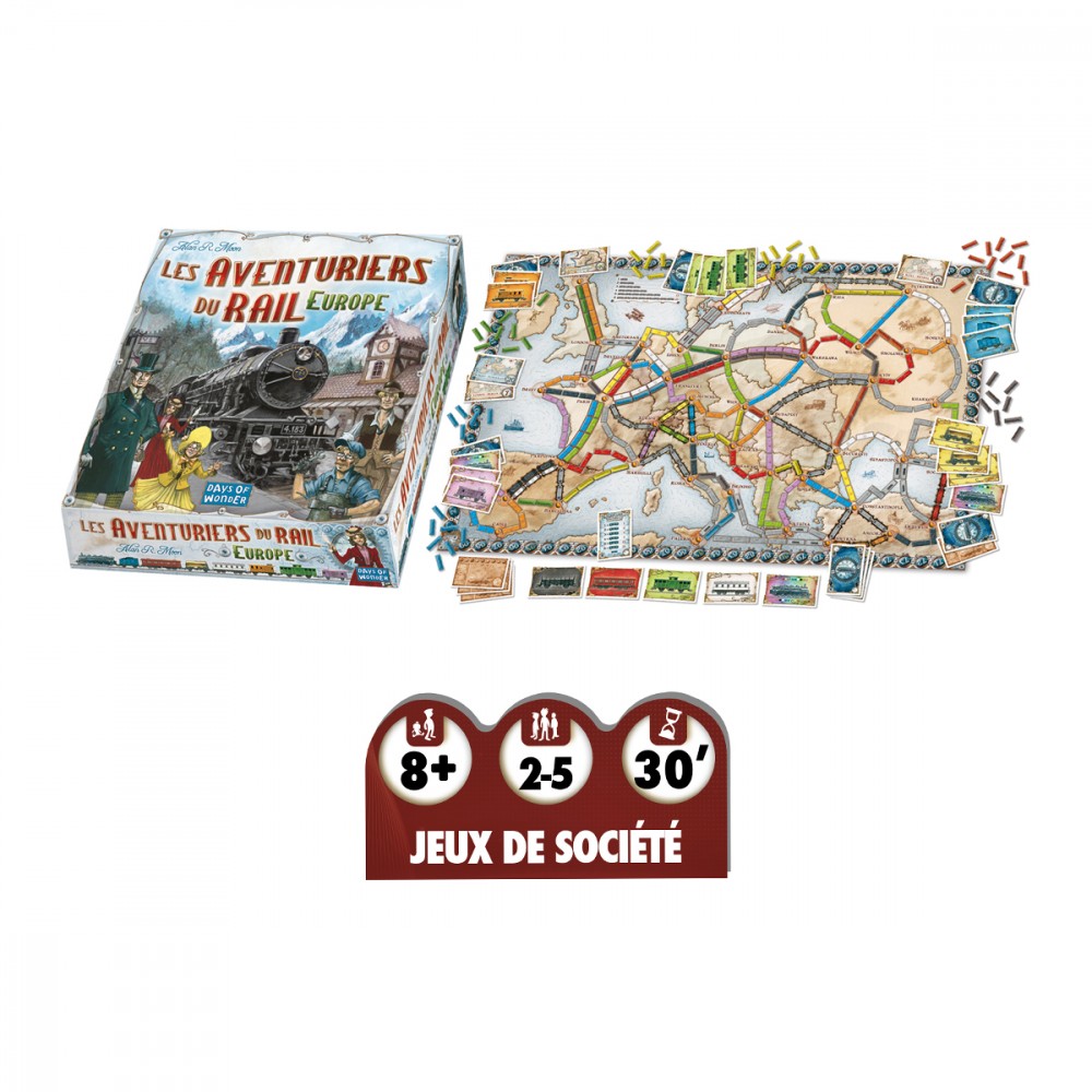 Jeux de société les aventuriers du rail europe