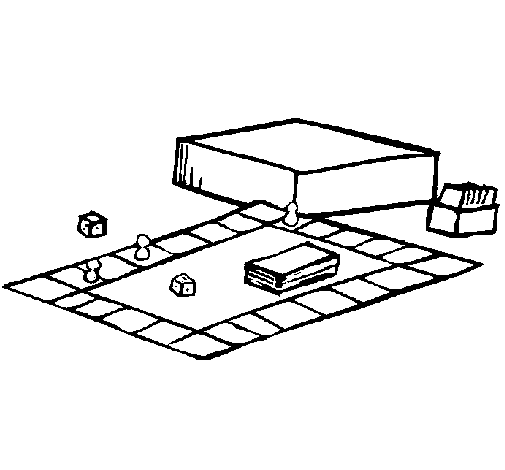 Coloriage jeux de societe