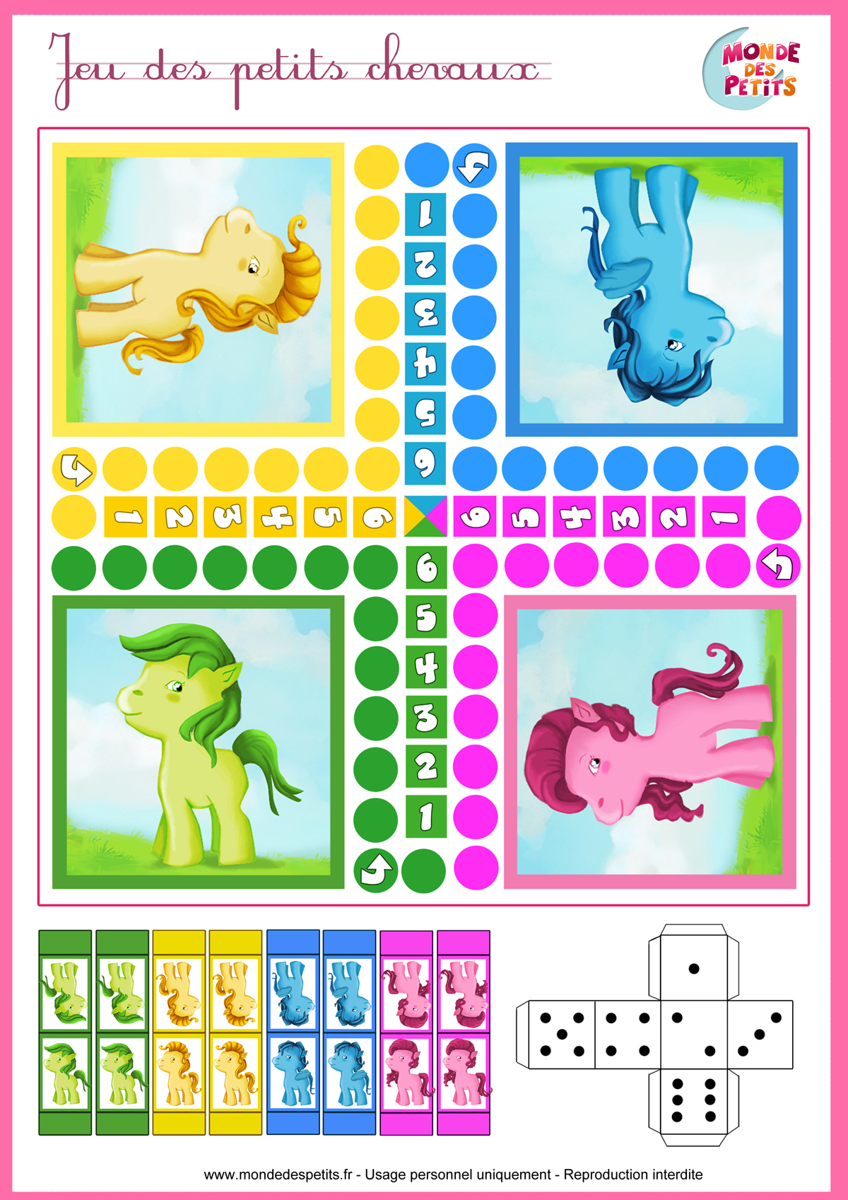 Petit chevaux jeux de société