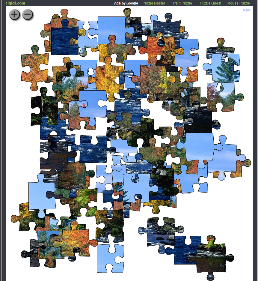 Encadrement puzzle sous verre