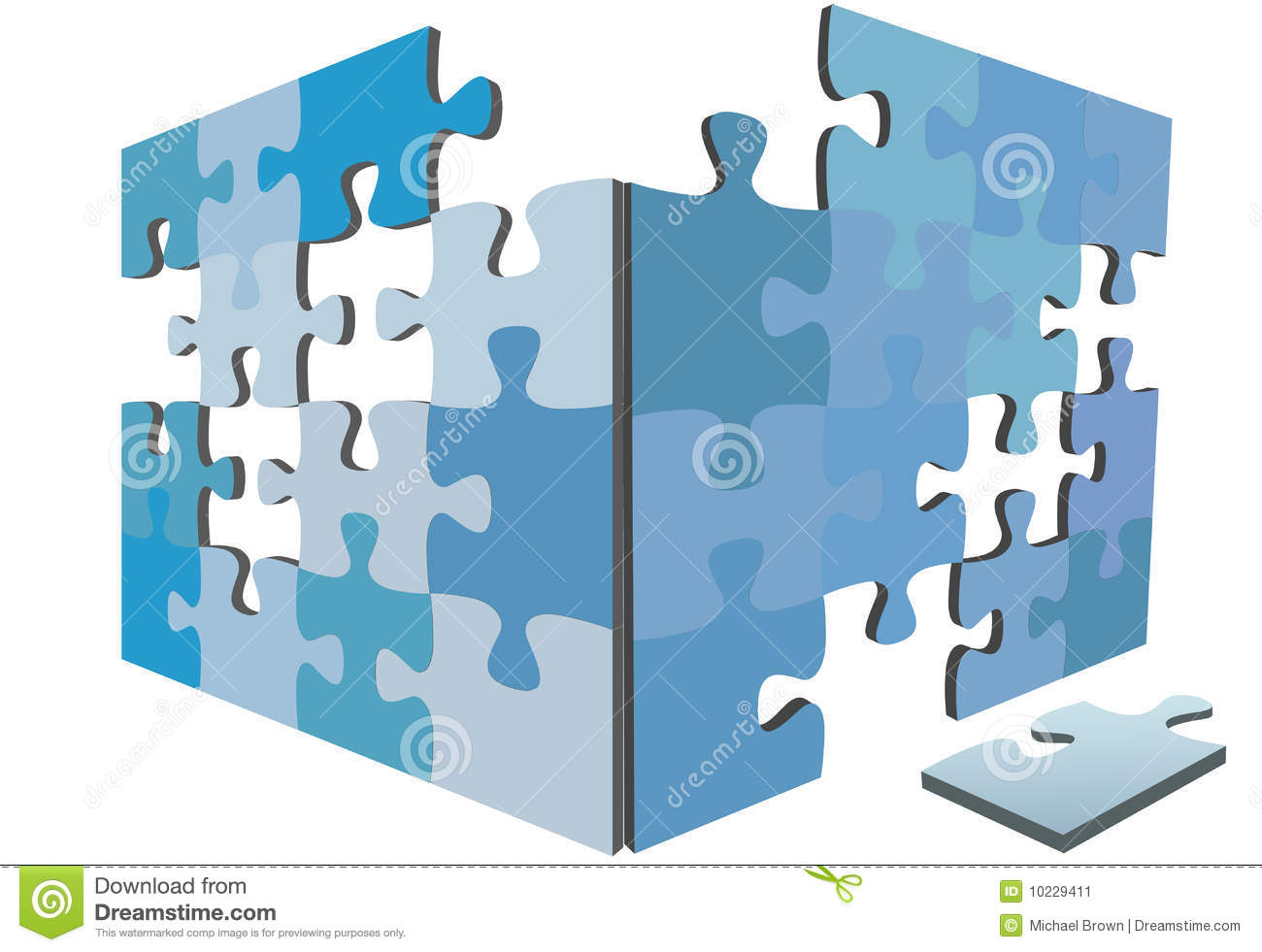Puzzle photo 3d