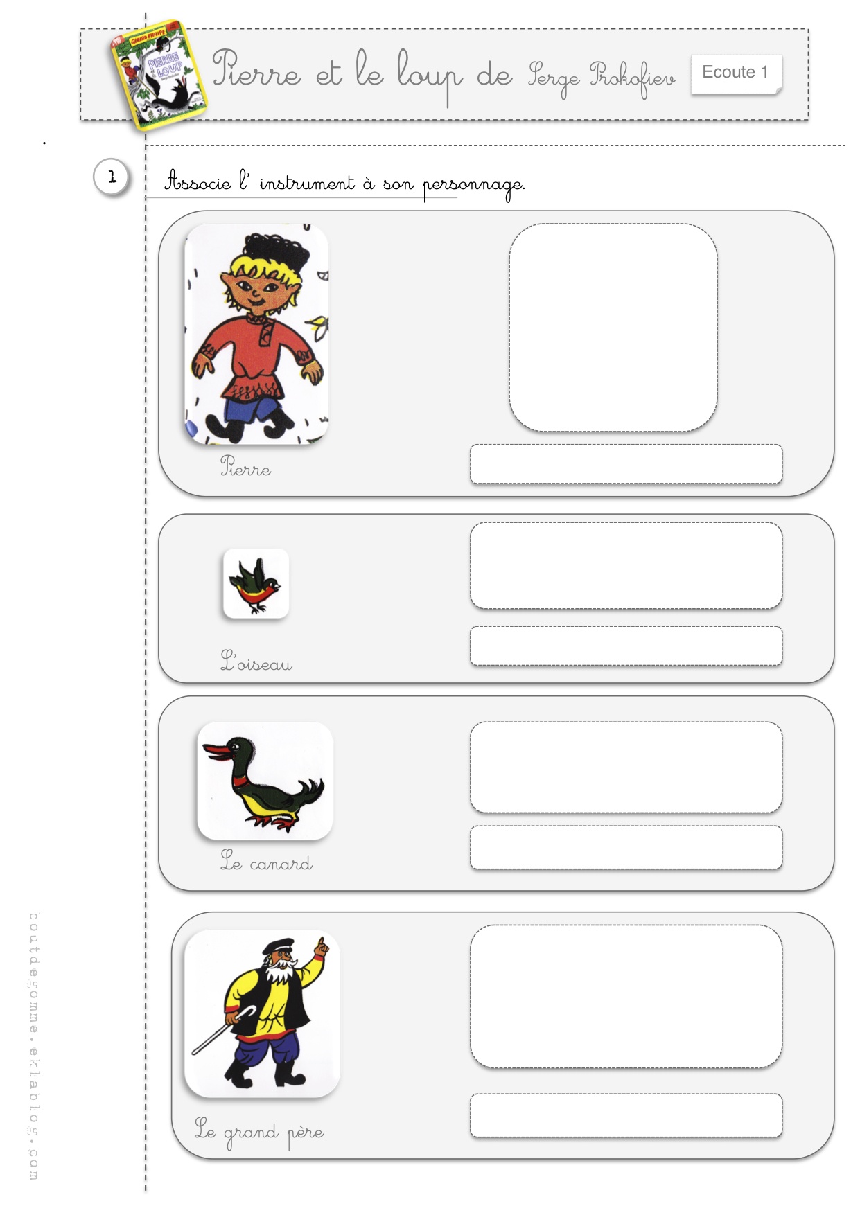 Puzzle pierre et le loup