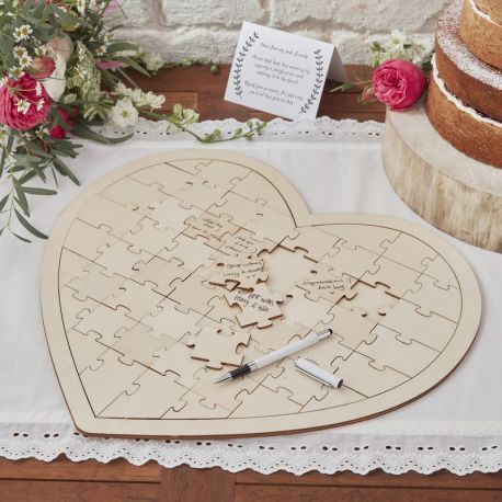 Puzzle en forme de coeur