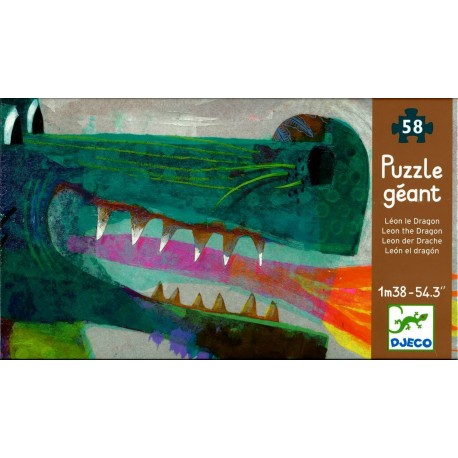 Puzzle géant léon le dragon - djeco