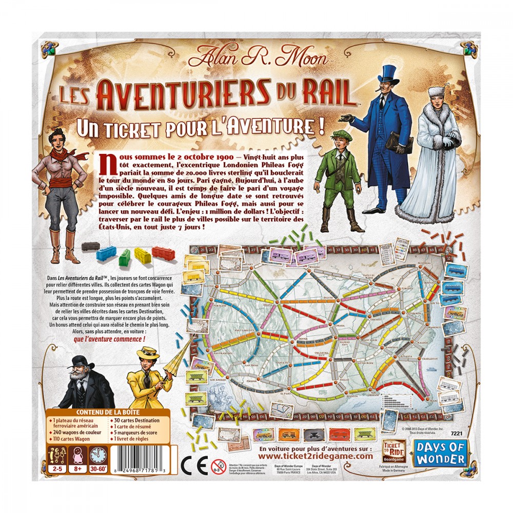 Les aventuriers du rail jeux de société