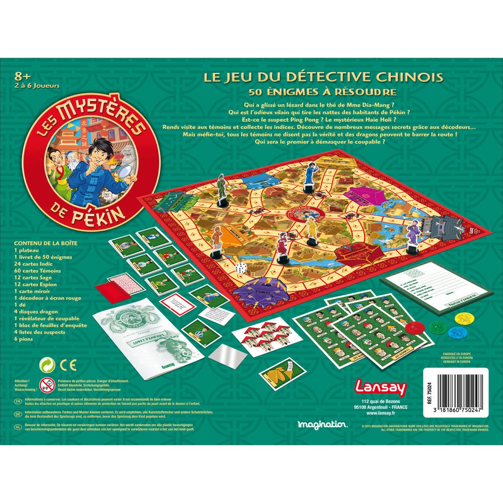 Jeux de societe le mystere de pekin