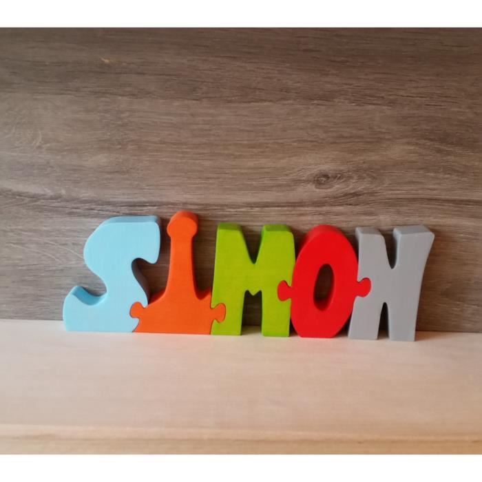 Puzzle prénom bois