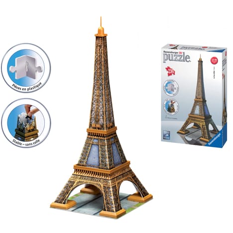 Puzzle 3d tour eiffel auchan