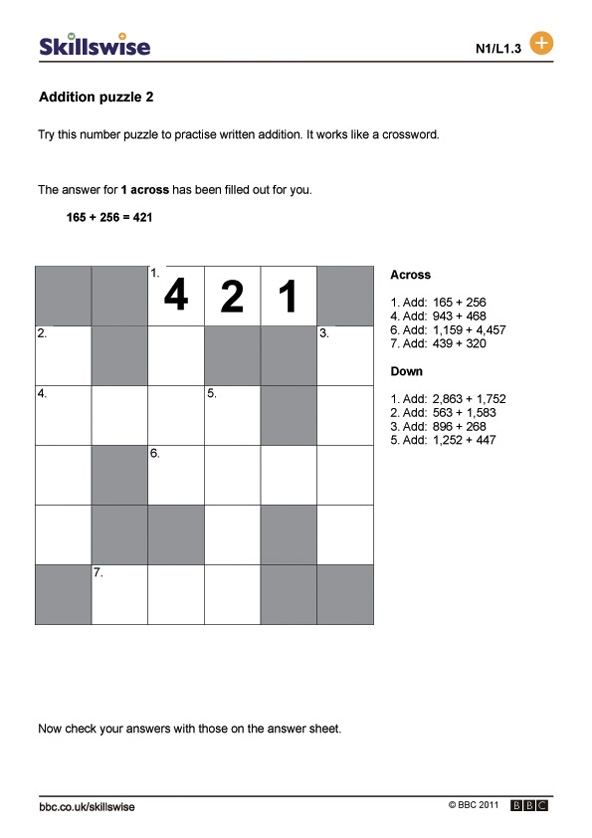 Puzzle addition