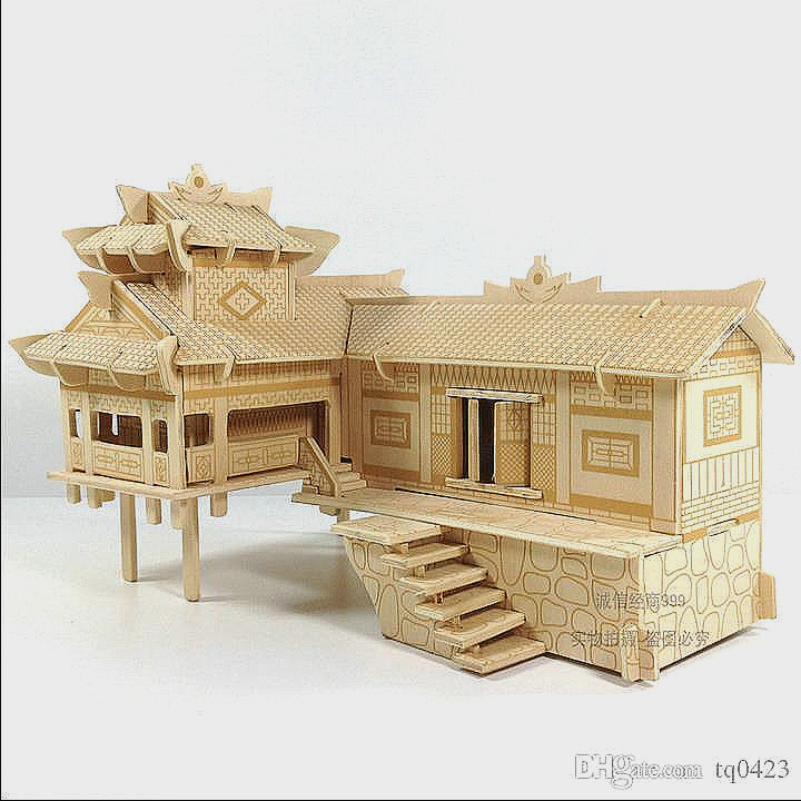 3d puzzle bois