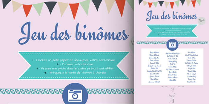Mariage theme jeux de société