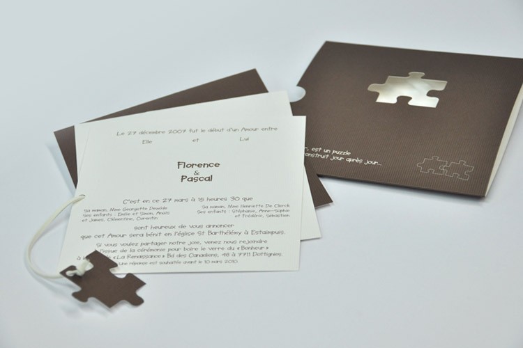 Faire part en puzzle