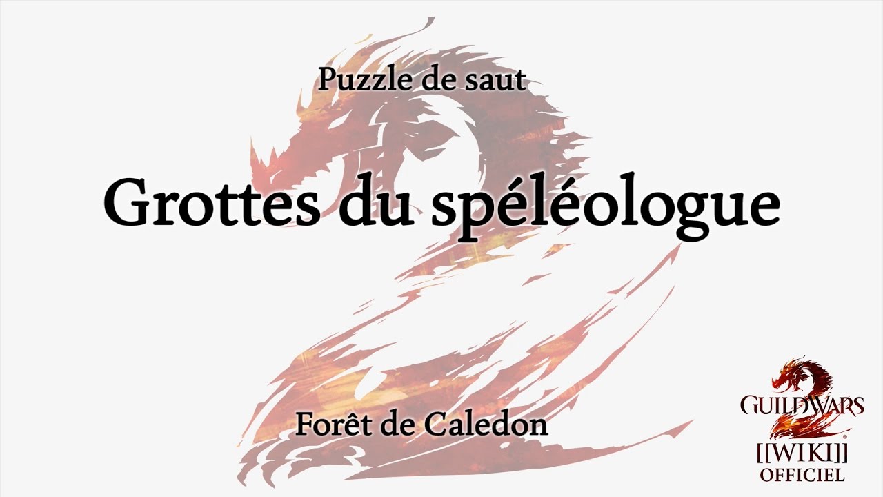 Puzzle de saut grotte du spéléologue